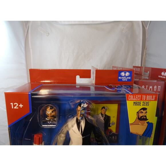 McFarlane Toys Batman The Animated Series MAXIE ZEUS BAF Wave Complete Set 4 NIB - Picture 11 of 15